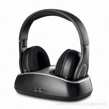 2.4GHz Stereo Wireless Headphones with Rechargeable Batteries, Suitable for CD/Computers/MP3 Player